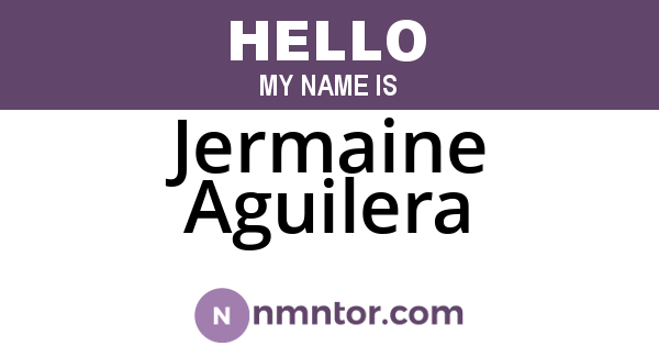 Jermaine Aguilera