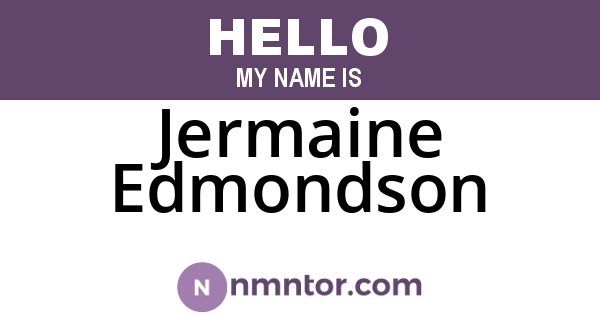 Jermaine Edmondson