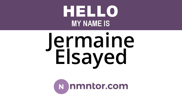 Jermaine Elsayed