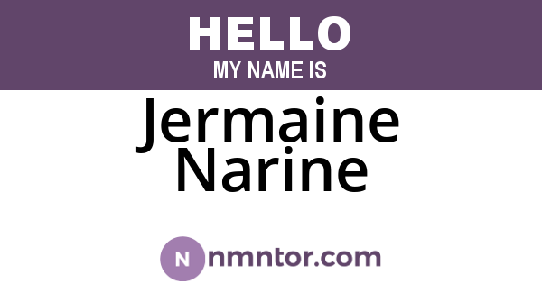 Jermaine Narine