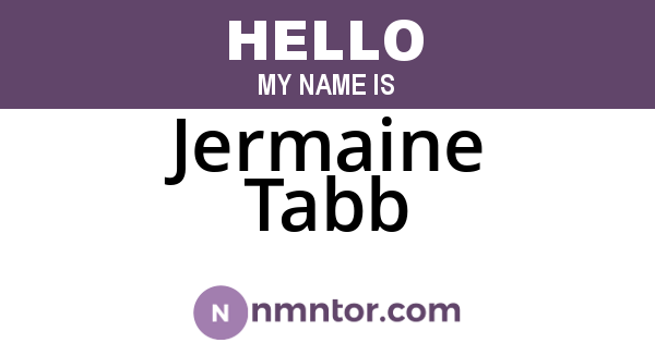 Jermaine Tabb