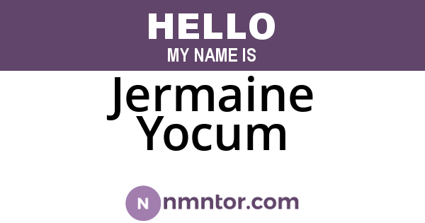Jermaine Yocum
