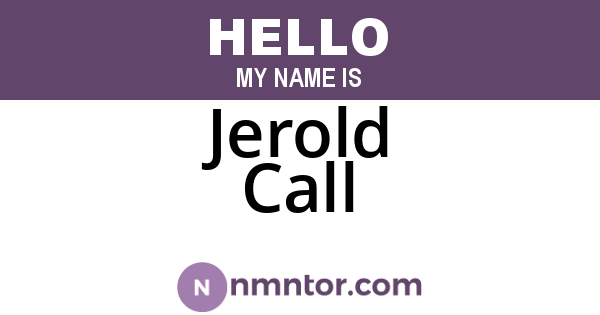 Jerold Call