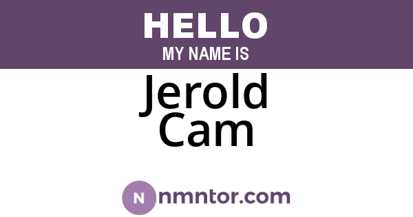 Jerold Cam
