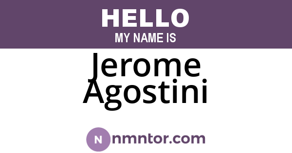 Jerome Agostini