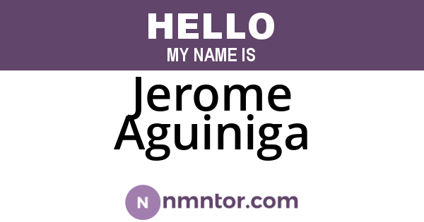Jerome Aguiniga