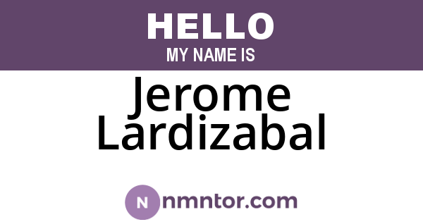 Jerome Lardizabal