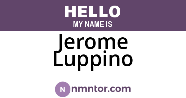 Jerome Luppino