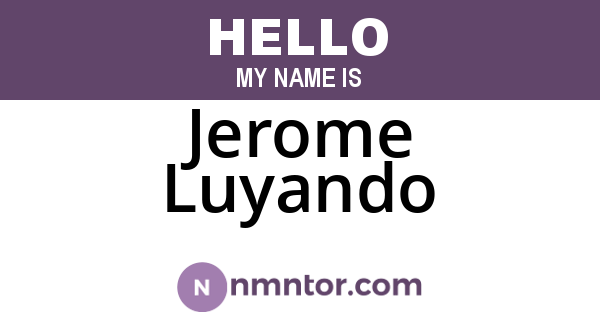 Jerome Luyando