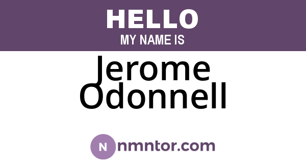 Jerome Odonnell
