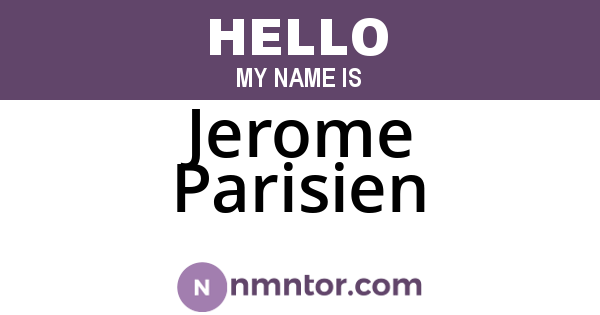 Jerome Parisien