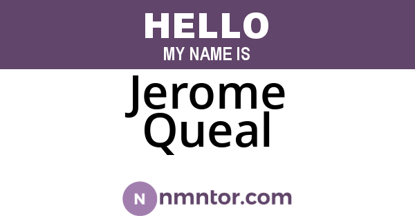 Jerome Queal