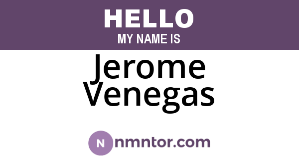 Jerome Venegas