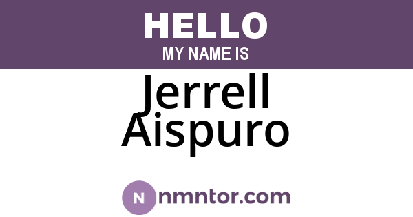 Jerrell Aispuro