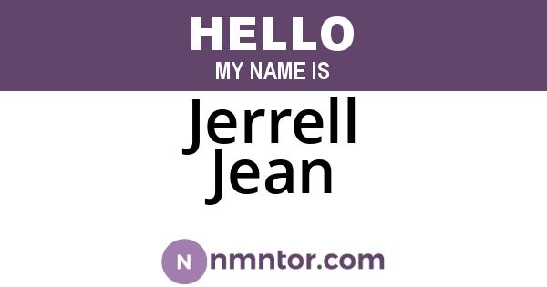 Jerrell Jean
