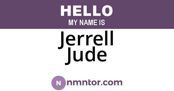 Jerrell Jude