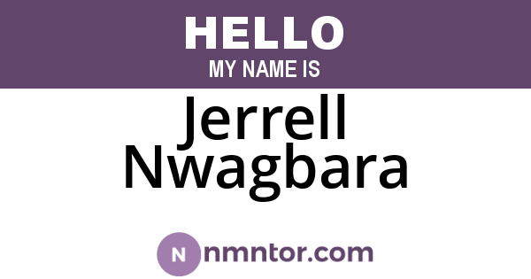 Jerrell Nwagbara