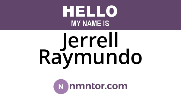 Jerrell Raymundo