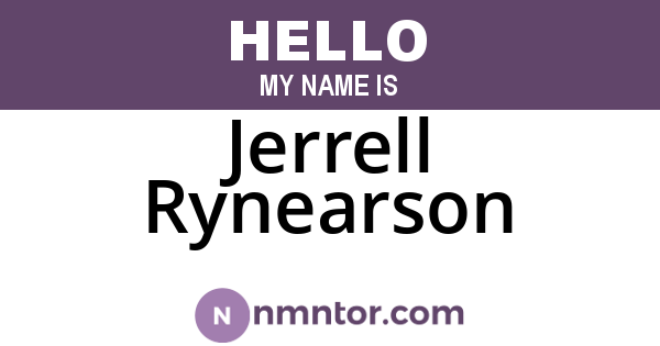 Jerrell Rynearson