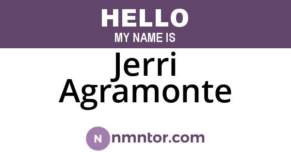 Jerri Agramonte
