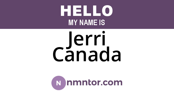 Jerri Canada