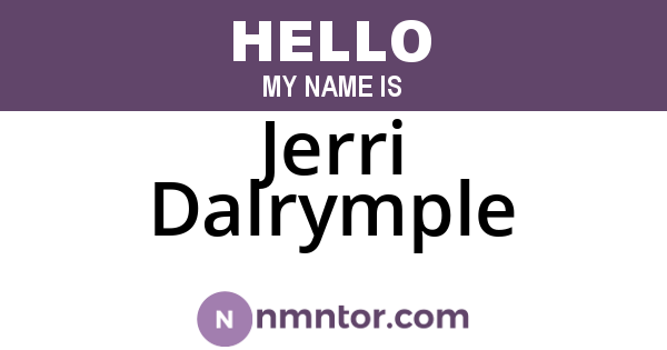 Jerri Dalrymple