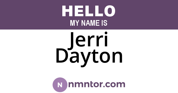 Jerri Dayton
