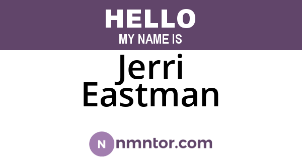 Jerri Eastman