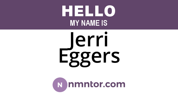 Jerri Eggers