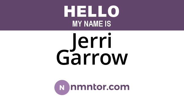 Jerri Garrow