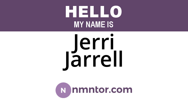 Jerri Jarrell