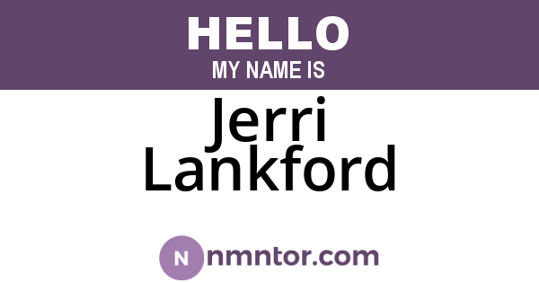 Jerri Lankford