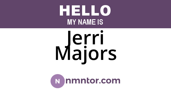 Jerri Majors