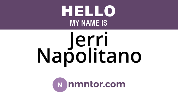 Jerri Napolitano