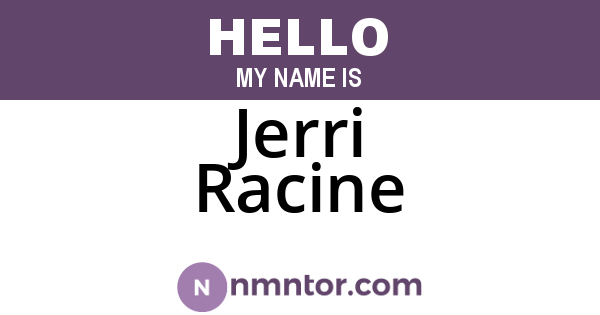 Jerri Racine