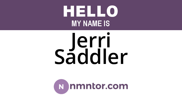Jerri Saddler