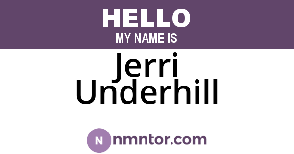 Jerri Underhill