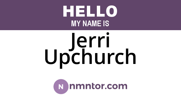 Jerri Upchurch