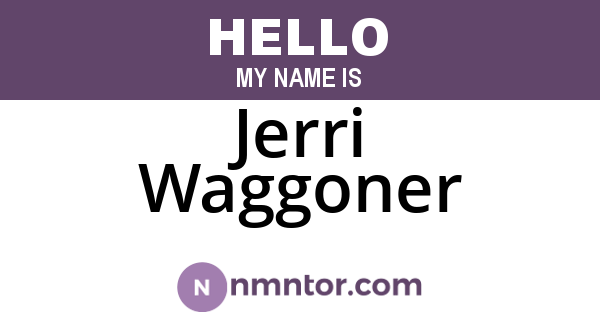 Jerri Waggoner