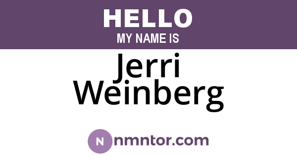 Jerri Weinberg