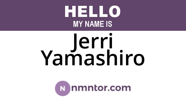 Jerri Yamashiro
