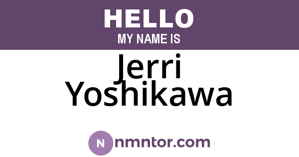 Jerri Yoshikawa