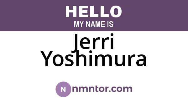 Jerri Yoshimura