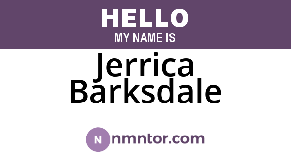 Jerrica Barksdale