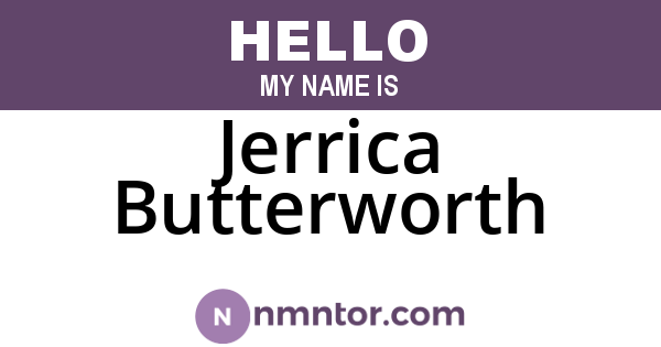 Jerrica Butterworth