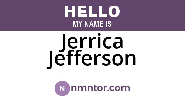 Jerrica Jefferson
