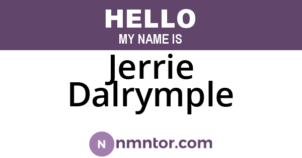 Jerrie Dalrymple