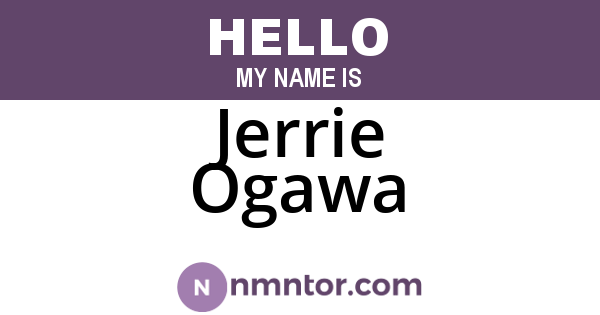 Jerrie Ogawa