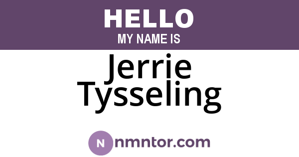 Jerrie Tysseling