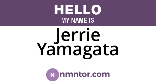 Jerrie Yamagata